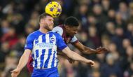 Gelandang Brighton & Hove Albion James Milner baru saja mencatatkan rekor penampilan di Liga Inggris. (AFP/Ben Stansall)