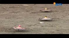 Permainan tradisional gasing ini masih menjadi incaran anak dan orang dewasa saat habiskan waktu untuk ngabuburit 