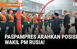 Bingung! Wakil PM Rusia Kagok saat Sambut Prabowo Subianto