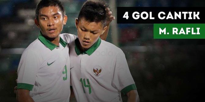 VIDEO: 4 Gol Striker Tajam Timnas Indonesia U-19, Muhammad Rafli