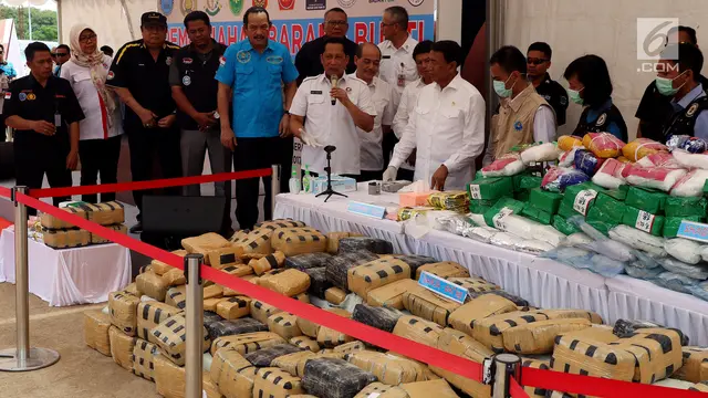 Menko Polhukam dan Kepala BNN Pimpin Pemusnahan Narkoba di Bandara Soekarno Hatta