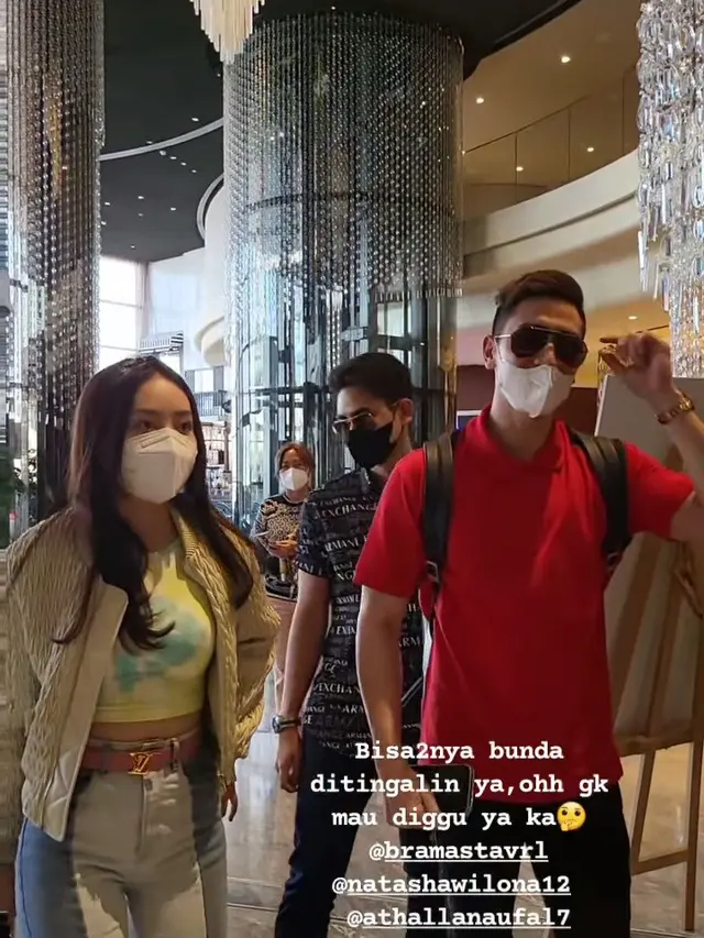 Natasha Wilona dan Verrell Bramasta di Dubai