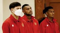 Marckho Sandy - Pemain yang bisa dibilang senior di skuad Garuda ini belum sekalipun mencicipi laga di Piala AFF 2020. Pemain bertahan Borneo FC itu nampaknya akan sulit menggeser posisi Asnawi Mangkualam yang selama ini menjadi andalan Shin Tae-yong di sektor bek kanan. (Bola.com/M Iqbal Ichsan)