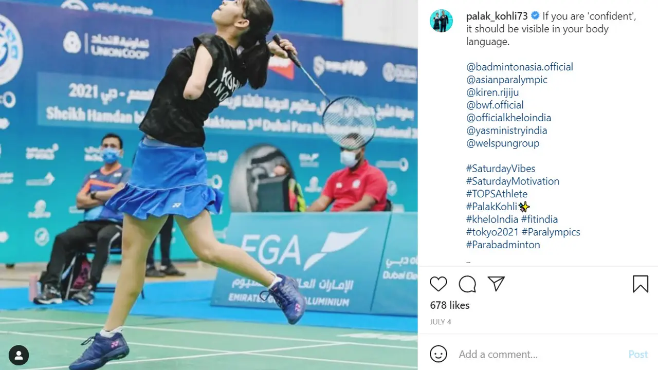 Palak Kohli, Atlet Paralimpiade Tokyo 2020