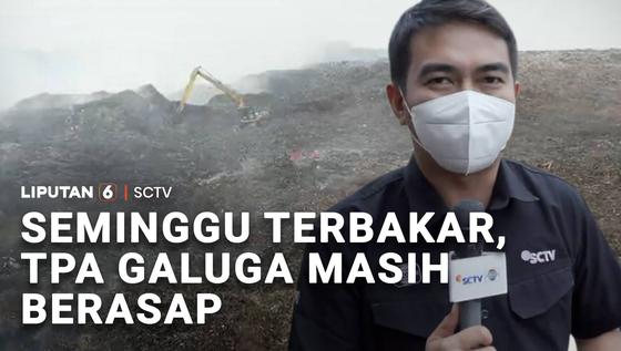 Seminggu Terbakar, TPA Galuga Masih Berasap