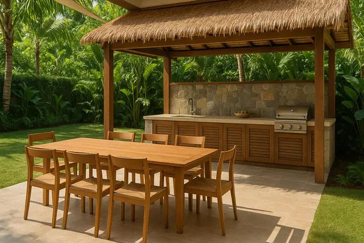 7 Inspirasi Model Rumah Sederhana dengan Dapur Outdoor Tren 2025, Nyaman untuk Kumpul Keluarga