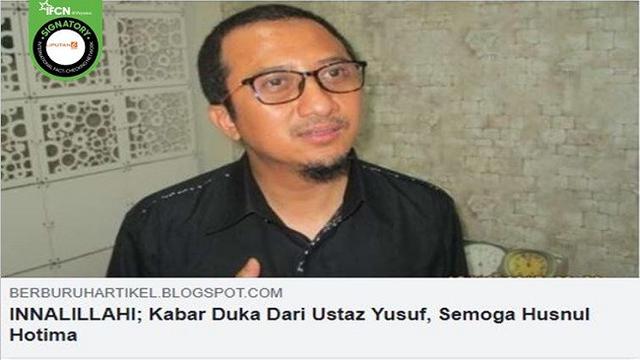 Cek Fakta: Hoaks Kabar Ustaz Yusuf Mansur Meninggal Dunia ...