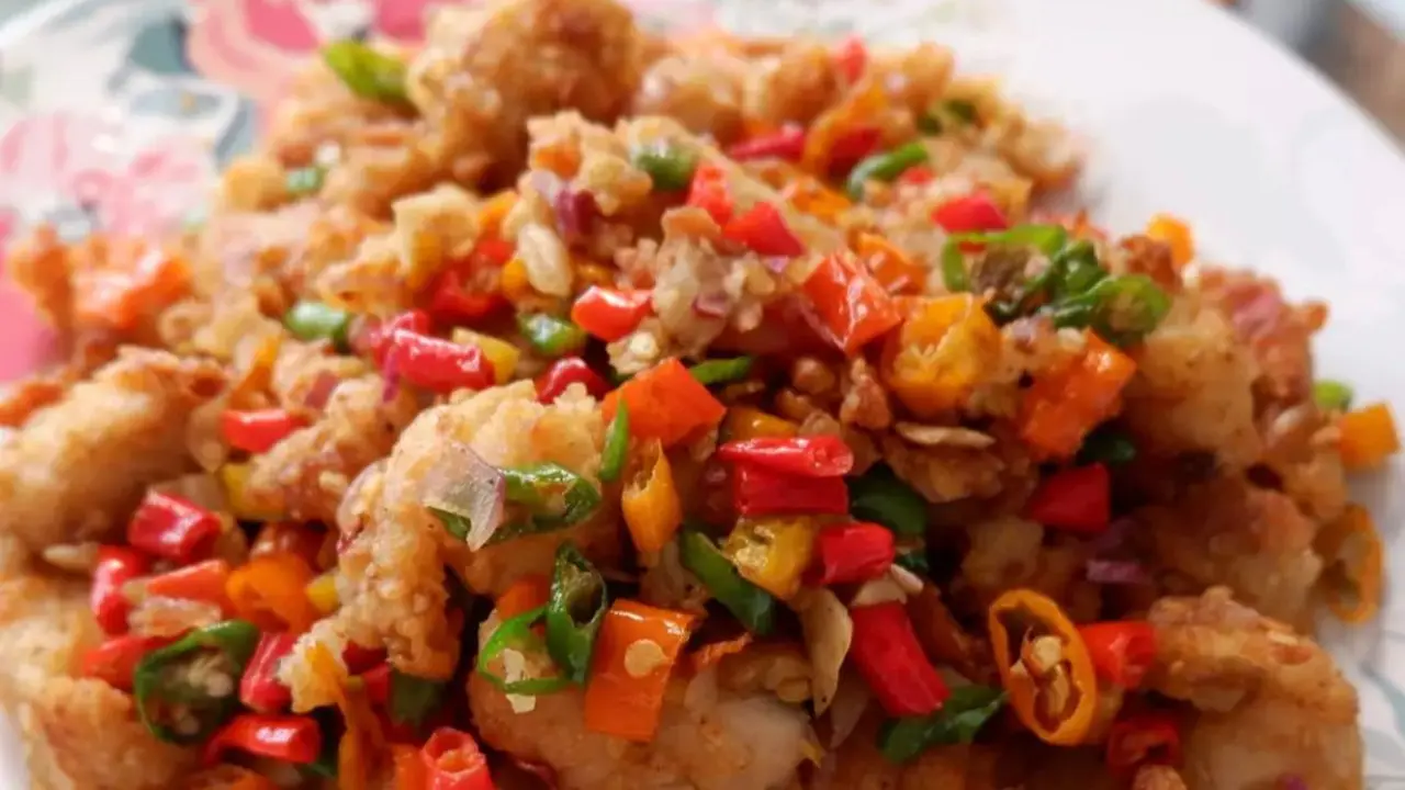 Ayam cabe garam ala restoran