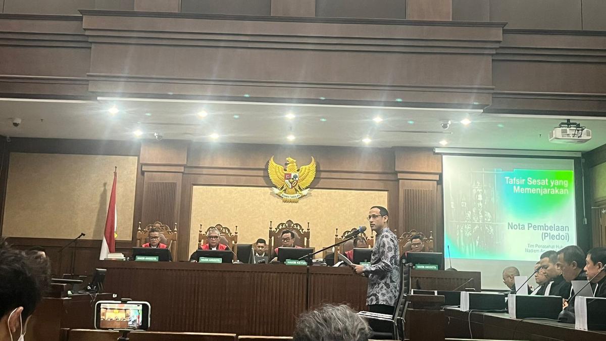 Nadiem Makarim Bacakan Pleidoi: Gesekan Kecil Bisa Jadi Dendam Besar  #News
