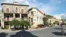 Sebuah jalan di Kota Acciaroli yang terkenal sebagai salah lokasi pesisir pantai paling indah di selatan Italia. Desa ini merupakan desa panjang umur yang jauh dari perkotaan, lokasinya sekitar 90 mil arah selatan Napoli, Italia (AFP PHOTO/Mario Laporta) 