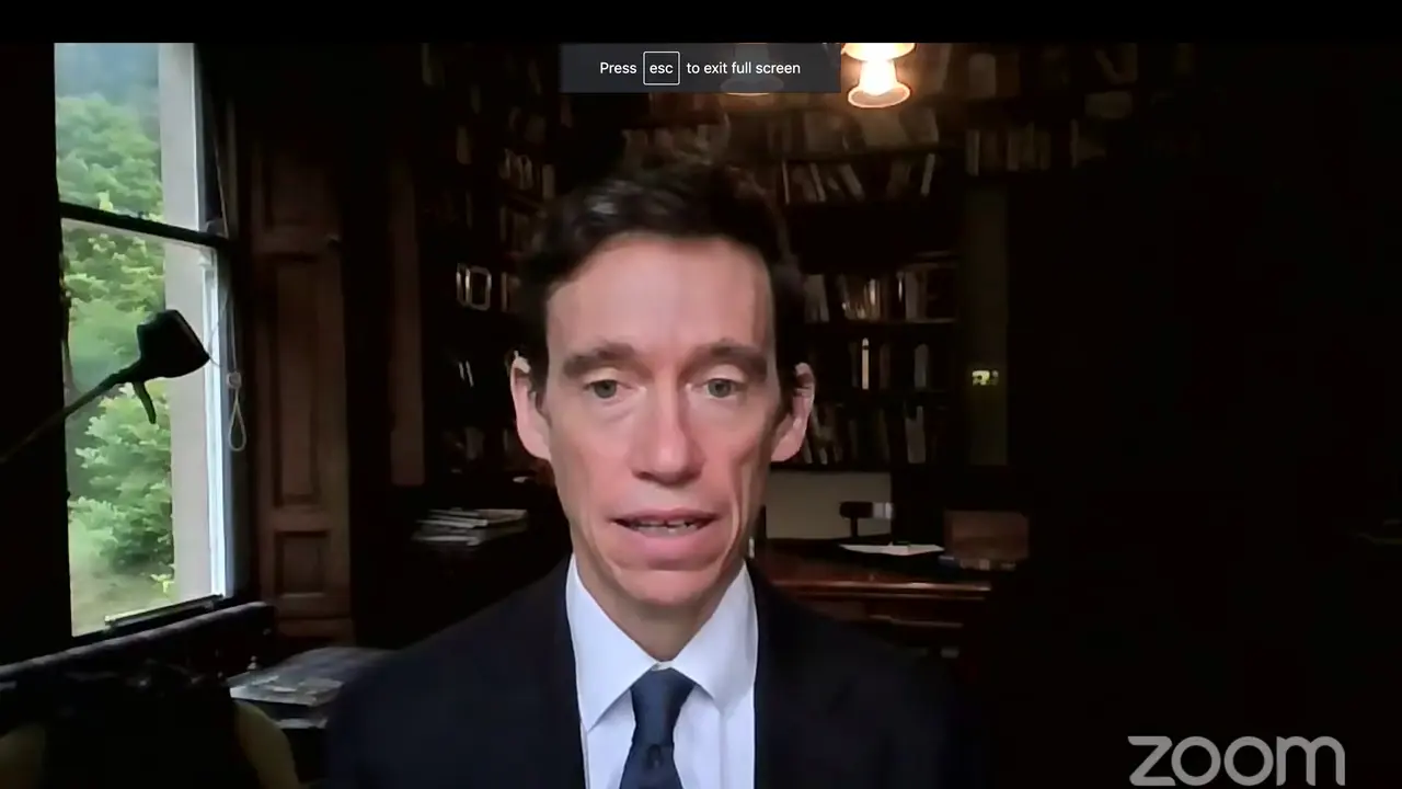 Rory Stewart, Pendiri Turquoise Mountain Foundation dan Secretary of State for International Development Kerjaan Inggris (2019) dalam forum diskusi FPCI Senin (23/8/2021).