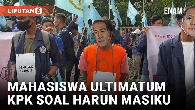 Ratusan Mahasiswa Tuntut KPK Segera Tangkap Harun Masiku