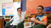 Direktur Utama Pos Indonesia Faizal Rochmad Djoemadi, dalam acara Book Talk bertajuk Sukses Memimpin di Tengah Chaos Pandemi. (Dok PosIND)