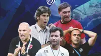 Liga 1 - Bernardo Tavares, Fabio Lefundes, Stefano Cugurra, Thomas Doll, Luis Milla (Bola.com/Decika Fatmawaty)