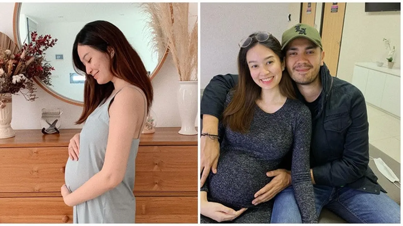 6 Potret Faradilla Yoshi Pamer Baby Bump, Masuki Trimester Ketiga Kehamilan