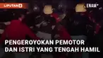 Oknum pesilat lakukan pengeroyokan pada suami istri pengendara motor. Peristiwa ini terjadi di Kediri, Jawa Timur