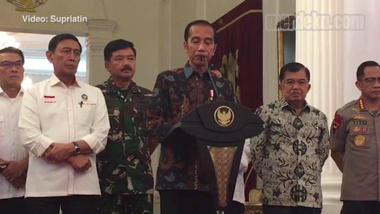 VIDEO: Pidato Lengkap Jokowi Soal Aksi 22 Mei