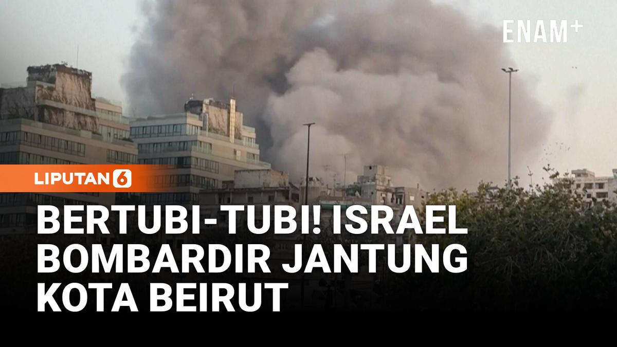 Israel Bombardir Pusat Beirut, Gedung Dekat Parlemen dan Kantor PBB Jadi Sasaran