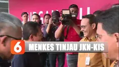 Menkes Terawan Agus datangi BPJS Kesehatan tinjau progres program JKN dan KIS.