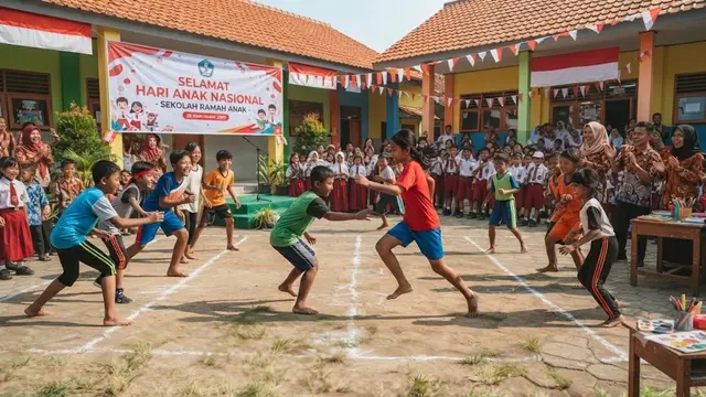 Permainan Tradisional (AI Generated)
