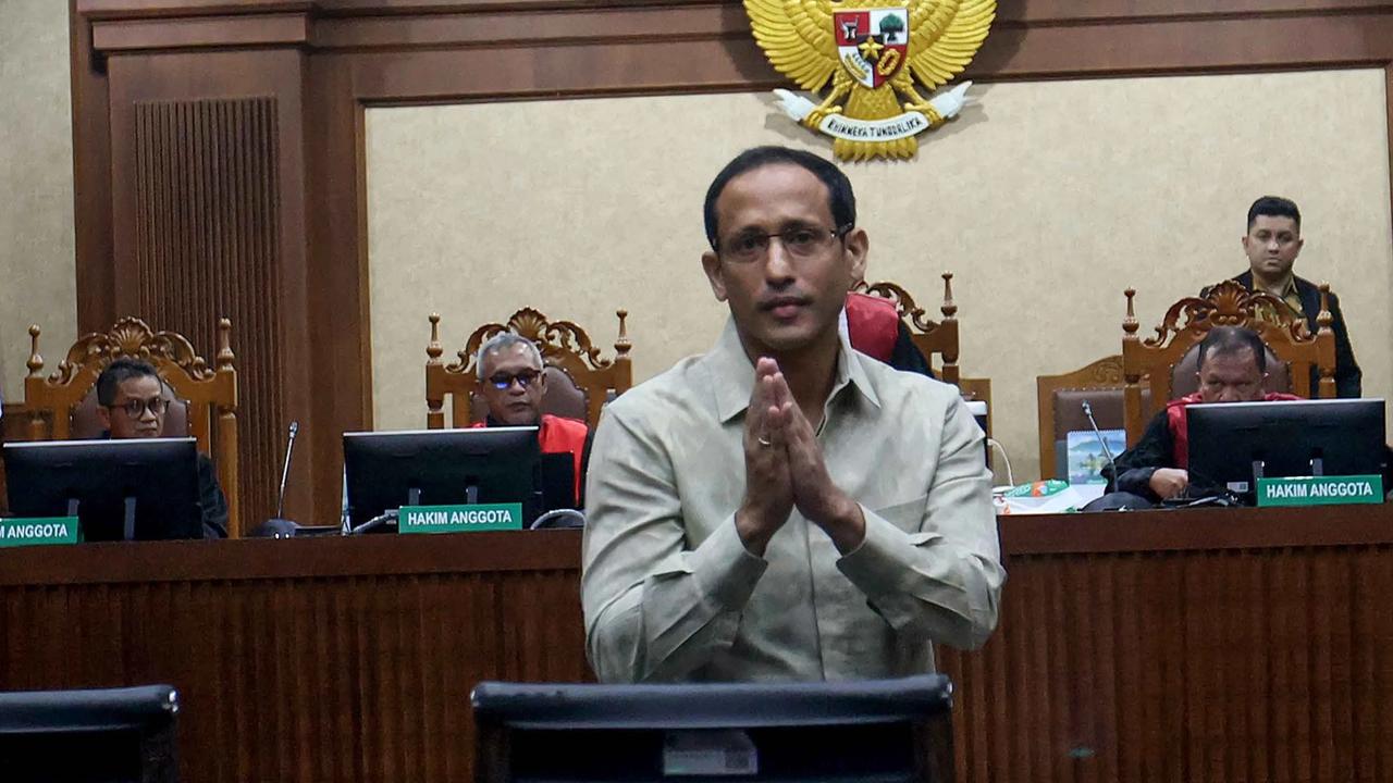 FOTO: Sidang Korupsi Chromebook, Jaksa Tolak Eksepsi Nadiem
