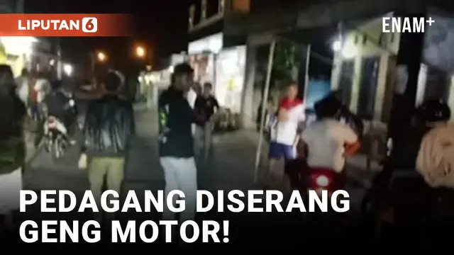 Geng Motor Kembali Berulah, Serang Pedagang di Sukabumi!