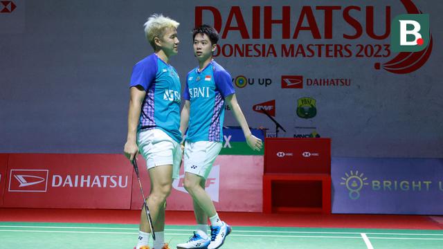 Foto: Dendam Tahun Lalu Tuntas, Marcus / Kevin Singkirkan Kang Min-hyuk / Seo Seung-jae di Babak 32 Besar Indonesia Masters 2023