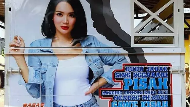 7 Potret Wika Salim Saat Hiasi Bak Truk Ini Jadi Perhatian