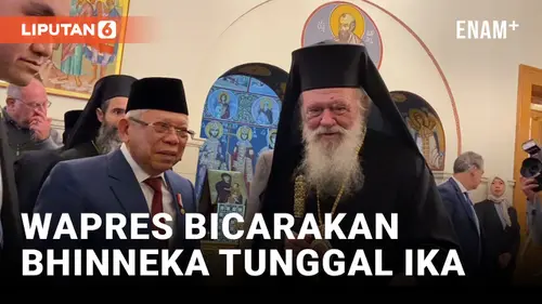 VIDEO: Ma'ruf Amin Temui Uskup Agung Athena