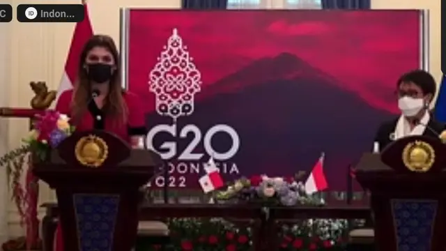 Pertemuan Bilateral Menlu RI-Menlu Panama. (Screen Grab)