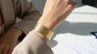 8 Gelang Emas Model Sisik Naga Lebar Tipis Kelihatan Besar, Tampil Glamor
