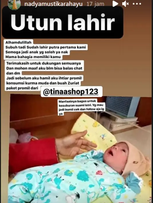 Nadya Mustika Rahayu dan Rizky DA (Instagram/nadyamustikarahayu)