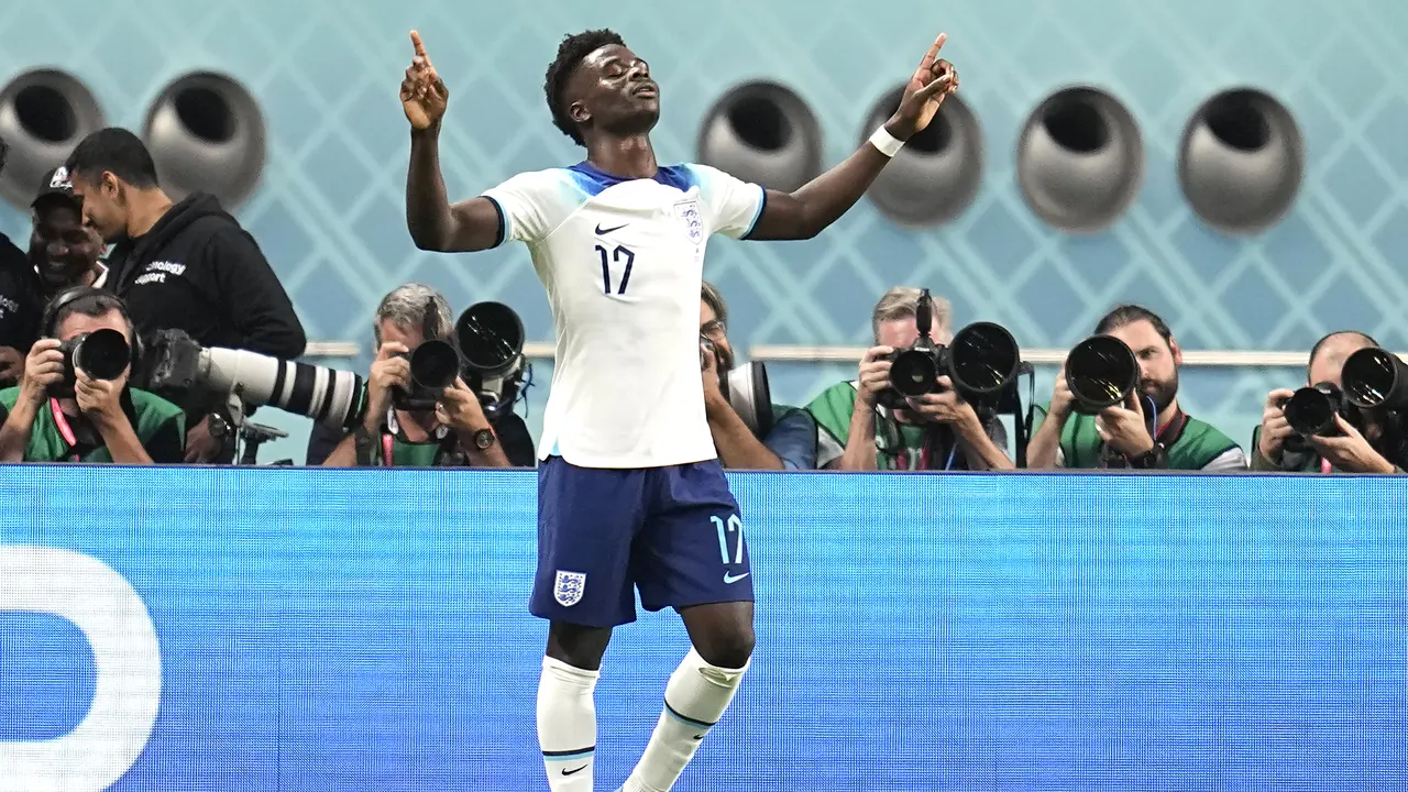 Bukayo Saka - Inggris - Piala Dunia 2022 Qatar - 21 November 2022