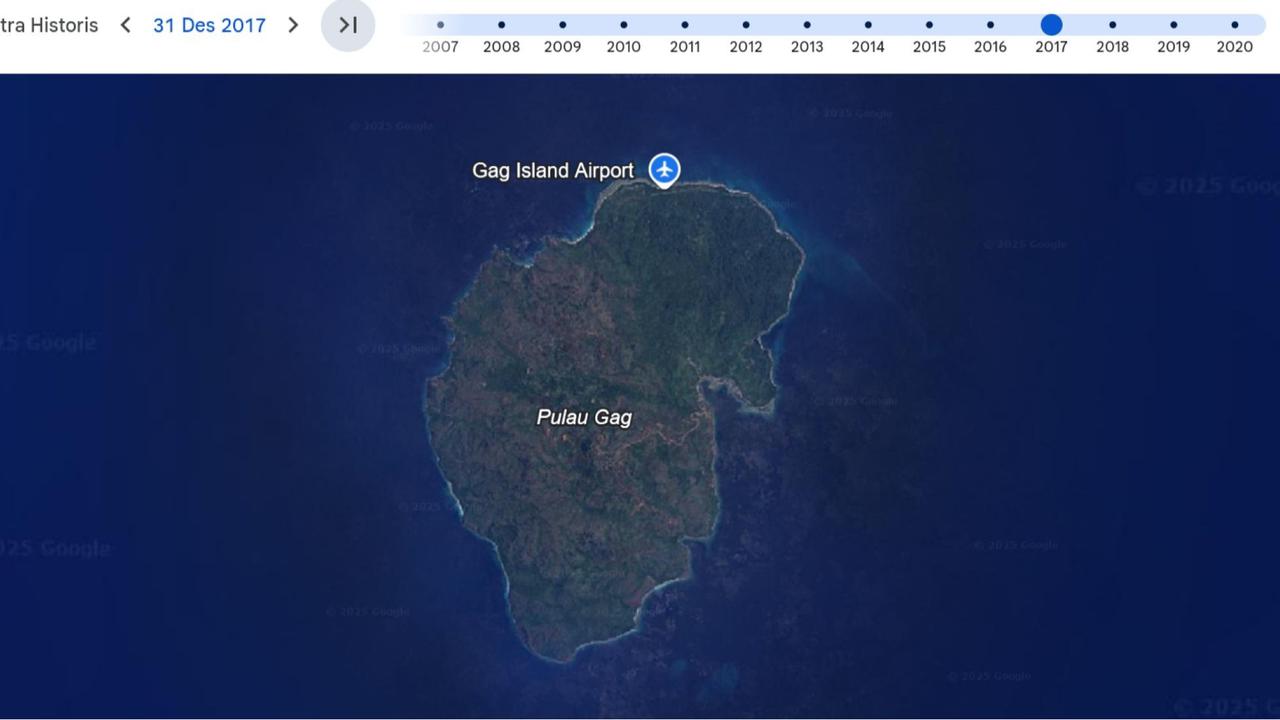 Penampakan transformasi Pulau Gag Raja Ampat yang jadi lokasi tambang nikel