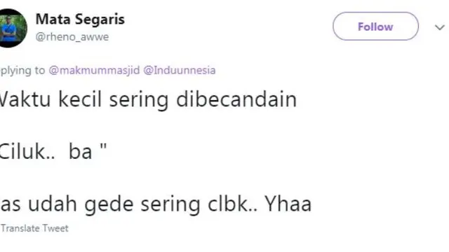 Bikin Nyengir, 8 Cuitan Lucu Gara-Gara Waktu Kecil