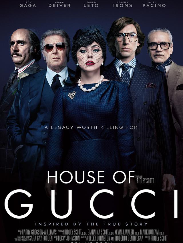 Poster House of Gucci yang dibintangi Lady Gaga. (IMDb)