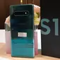 Menjajal Samsung Galaxy S10 Plus di Indonesia. Liputan6.com/Agustin Setyo Wardani