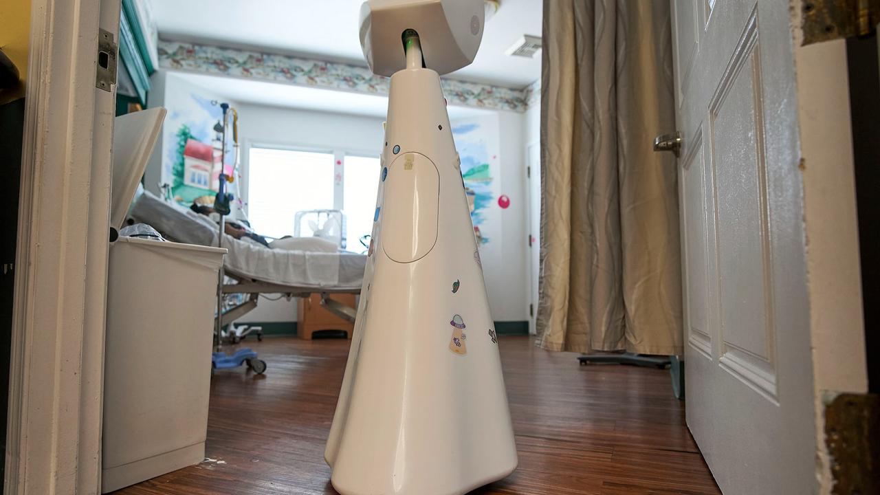 FOTO: Robin, Robot 'Gadis Kecil' yang Temani Pasien Anak di Rumah Sakit