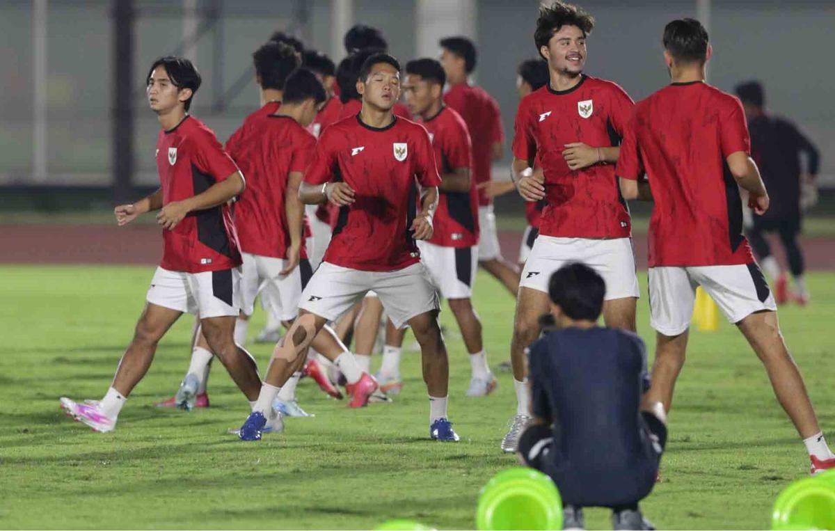 FOTO: Garuda Muda Siap Tempur di Semifinal AFF U-23