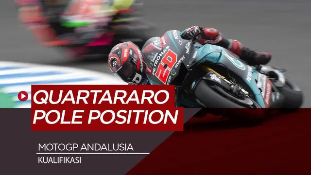 Berita Video Fabio Quartararo Tercepat di Kualifikasi MotoGP Andalusia, Valentino Rossi Posisi 4