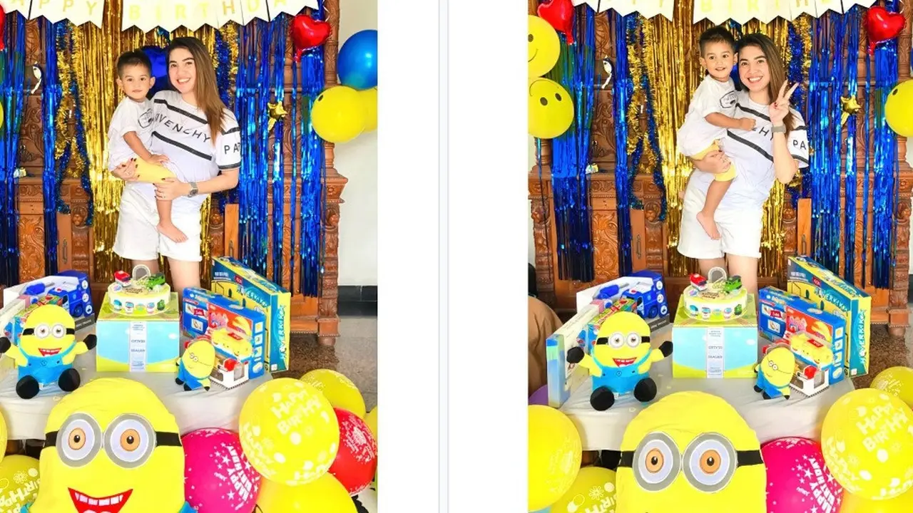 Raya Kitty dan Abqari Al Tariq Zia (Foto: Instagram/rayanurfitrird)