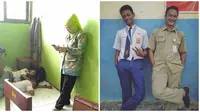 Kelakuan Nyeleneh Siswa Saat Terciduk Guru Ini Bikin Kangen Sekolah (sumber:Instagram/anakrantauu_81 dan guyonankekinian)