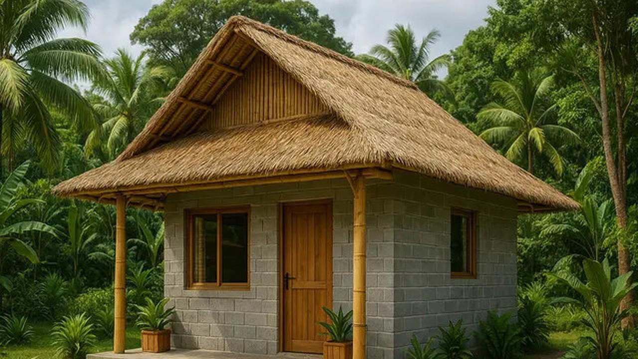 7 Model Rumah Kecil tapi Cantik dari Batako dan Bambu, Natural dan Terjangkau di 2025