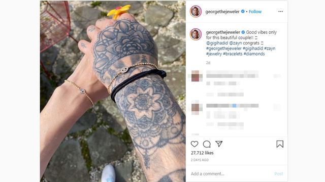Gigi Hadid dan Zayn Malik Diberi Gelang Berlian 'Mata ...