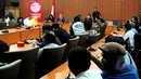 Suasana konferensi pers Panitia Hari Film Nasional 2015 di gedung Kementerian Pendidikan dan Kebudayaan, Sudirman, Jakarta, Kamis (12/3/2015). (Liputan6.com/Yoppy Renato