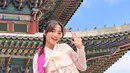 <p>Fuji An pakai Hanbok [Instagram/fuji_an]</p>