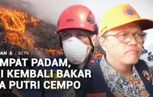 Sempat Padam, Api kembali Bakar TPA Putri Cempo