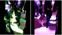 Pasangan bocah yang menari saat pesta (Sumber: Twitter/TheFigen)