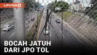 Seorang anak berusia delapan tahun tewas usai terjatuh dari jembatan penyeberangan orang atau JPO Tol Jorr Jatiasih, Kota Bekasi, Jawa Barat.