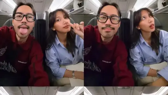 Sheila dan Vidi Pamer Kekompakan di Pesawat (Instagram vidi aldiano)